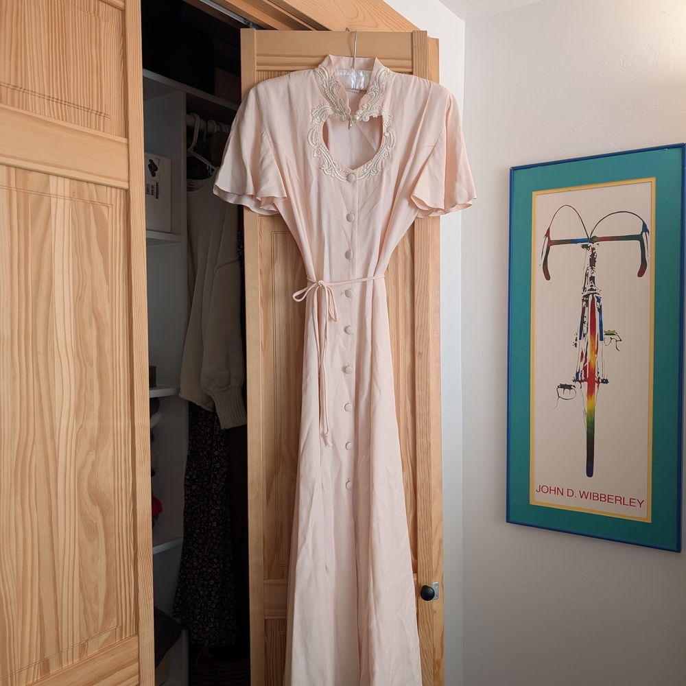 Vintage Jody Keyhole Midi Dress Size Medium